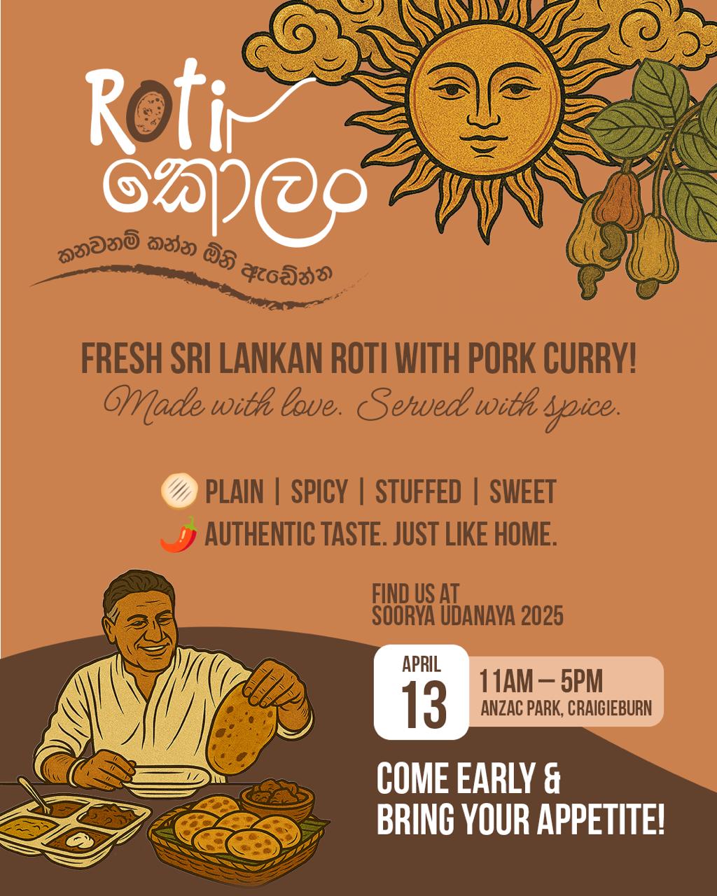 Roti Kolam Event Poster